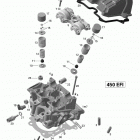 DS 450EFI Xmx Головка цилиндров