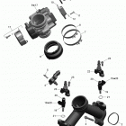 Outlander 1000EFI XMR Коллектор воздухозаборника и корпус дросселя