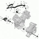 Outlander MAX 1000EFI, DPS, XT & XT-P Система охлаждения двигателя