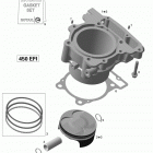 DS 450EFI Xmx 01- cylinder and piston