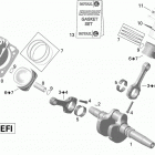 Outlander 500EFI STD, DPS & XT Коленвал,поршень и цилиндр