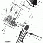 Outlander 500EFI STD, DPS & XT Головка цилиндров задняя часть