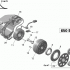 Outlander 650EFI STD, DPS & XT 03- magneto and electric starter outlander