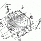 TRX250X Передняя крышка картера
