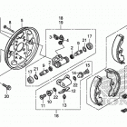 TRX250TM Передний тормоз