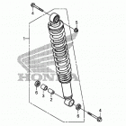 TRX250X Задние амортизаторы