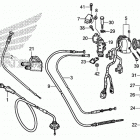 TRX250TM Рычаги & переключатели & тросы