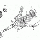 TRX680FA Коленчатый вал и поршни