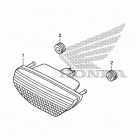 TRX500FM2 Фонарь задний