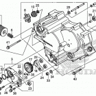 TRX500FM2 Передняя крышка картера