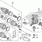 TRX500FM2 Front knuckle@front drive shaft