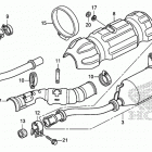 TRX500FA Глушитель