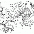 TRX500FM2 Заднее крыло