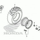 TRX420FA1 Заднее колесо