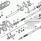 TRX250TM Вилка переключения передач