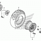 TRX500FM2 Переднее колесо