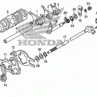 TRX250X Вилка переключения передач