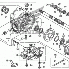TRX250X Редуктор задний