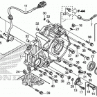 TRX420FA1 Крышка картера задняя