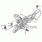 TRX250X Кулак поворотнй