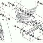 TRX400X Задний амортизатор
