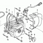 TRX90X Крышка картера левая