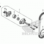TRX250TM Масляный насос