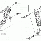 TRX250TM Передние аммортизаторы