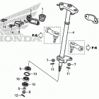 TRX250TM Рулевой вал
