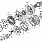 TRX500FM2 Сцепление