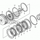 TRX680FA Сцепление (пониженая)