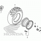 TRX500FM2 Заднее колесо