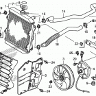 TRX500FM2 Радиатор