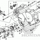 TRX420TE1 Front crankcase cover    (2)