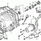 TRX250TE Front crankcase cover    (trx250te)