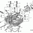 TRX400X Головка цилиндра