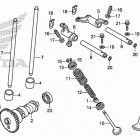 TRX500FM2 Распределительный вал и клапана