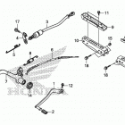 TRX250TM Педали и подножки