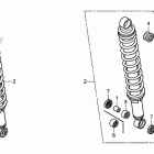 TRX500FA Задний амортизатор
