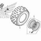 TRX250TM Заднее колесо
