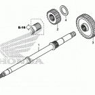 TRX500FM2 Вал ведущий