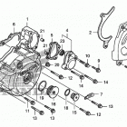 TRX400X Крышка картера левая