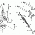 TRX500FA Распределительный вал и клапана
