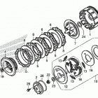TRX250TM Сцепление