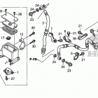 TRX500FM2 Главный тормозной цилиндр -передний