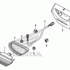 TRX250TM Фонарь задний