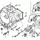 TRX250TM Крышка картера задняя