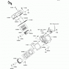 Brute Force 750 4x4i (KVF750-LEF) Цилиндр(ы) /  поршень