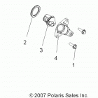 A13MH76FF SPORTSMAN FOREST 800 Engine, cooling system thermostat