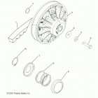 A13MH76FF SPORTSMAN FOREST 800 Вторичная муфта сцепления